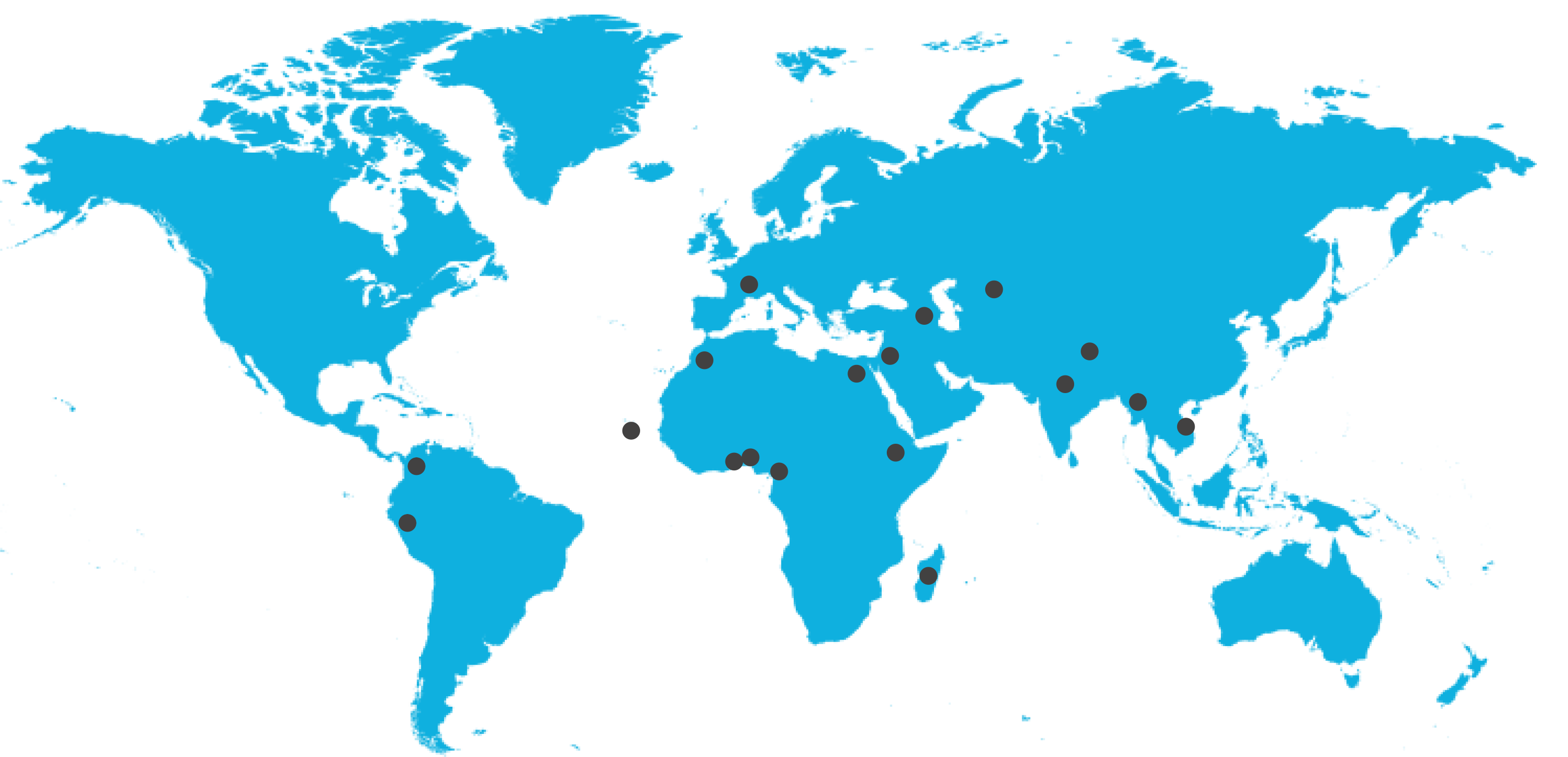 carte des destinations responsables Au Coeur Des Peuples