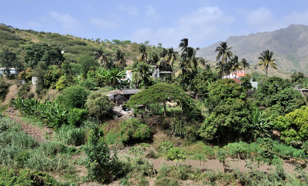 Paysage de l'île de Santiago au Cap-Vert