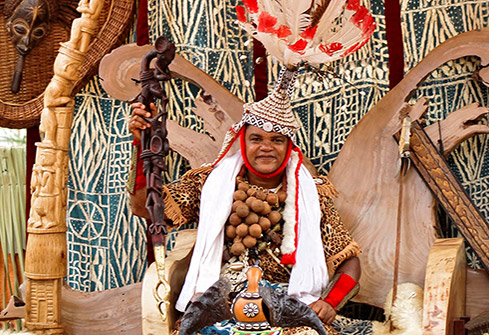 Voyage Cameroun - Chef traditionnel Bamiléké au Cameroun