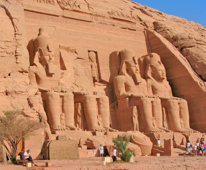 Site historique d'Abou Simbel dans le sud de l'Egypte