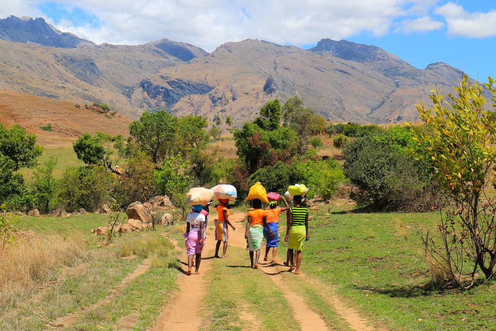Paysage de la vallée de Tsaranoro à Madagascar