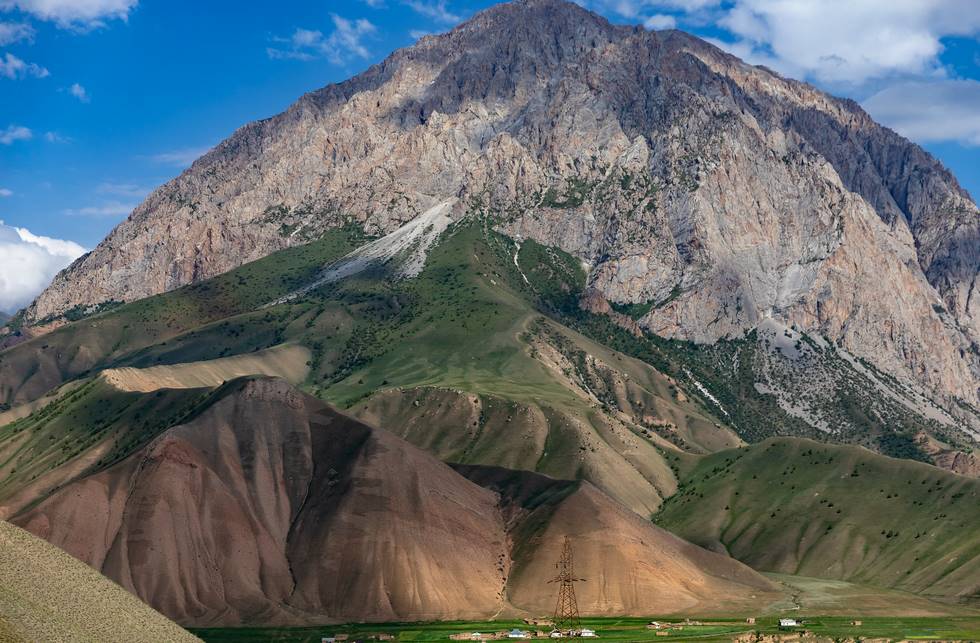 Paysage de montagne au Kirguizistan