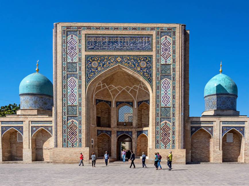 La médersa Barak Khan à Tachkent en Ouzbékistan