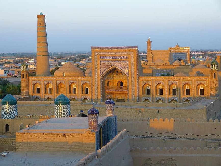 Itchan-Kala (ville intérieure) à Khiva en Ouzbékistan