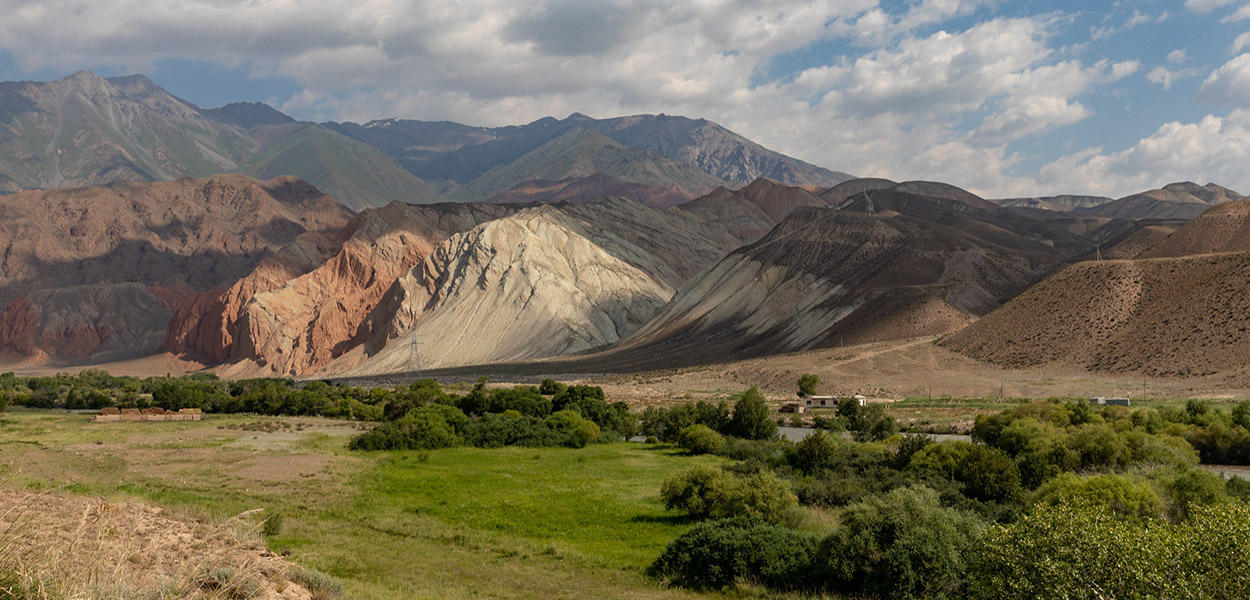 Paysage du Kirguizistan en Asie Centrale
