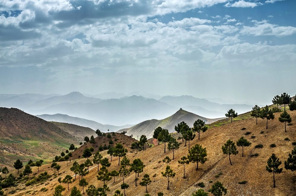 Maroc paysage des ait bougmez
