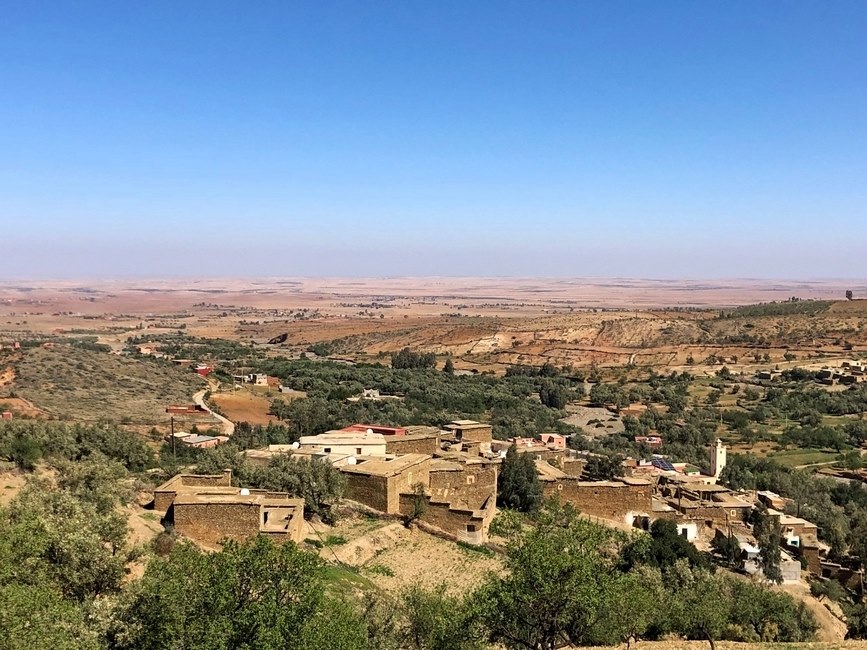 Maroc paysage randonnée Amizmiz paysage