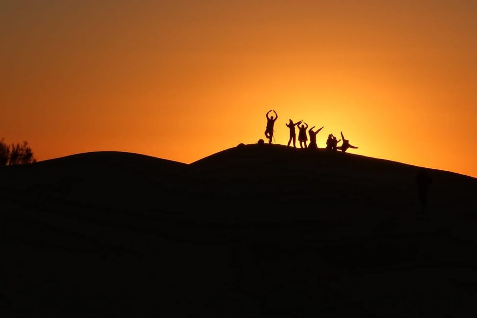 coucher soleil désert Tunisie